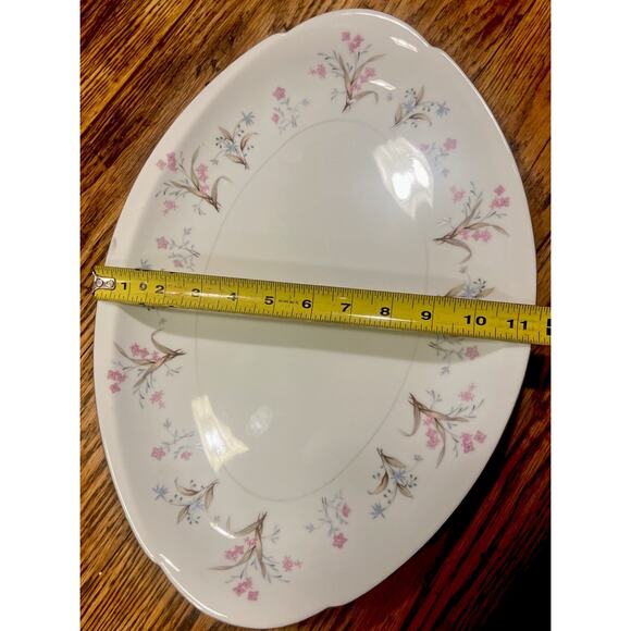 TWO Meito China LUCILLE Large / Small Oval Platters GORGEOUS! Japan Discontinued - Picture 13 of 16